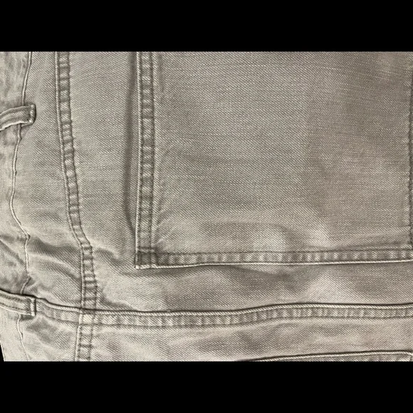 2022 spring Tibi Grey Denim Double Waisted Denim Skirt - Picture 5 of 7